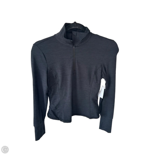 Athletic Top Long Sleeve Collar By Apana In Grey, Size: Xs