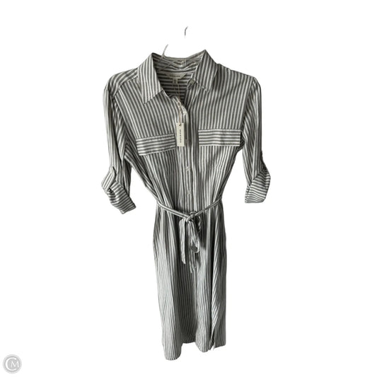 Dress Casual Midi By Max Studio In Green & White, Size: Xs