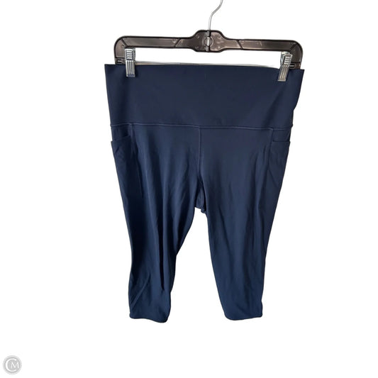 Athletic Leggings By Athleta In Blue, Size: L