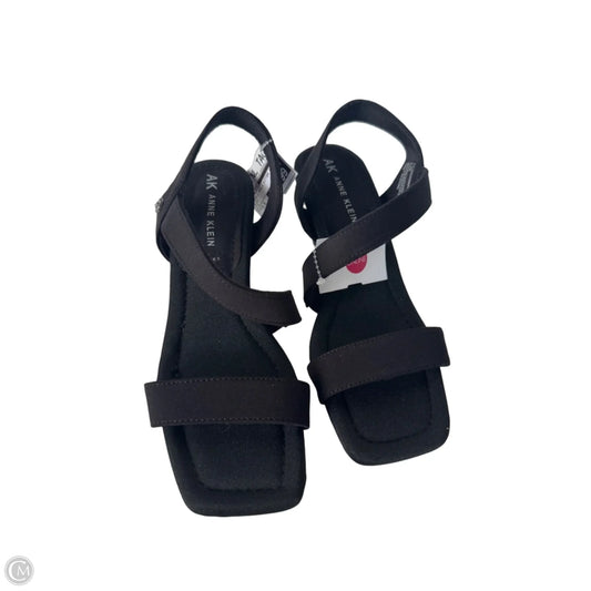 Sandals Heels Kitten By Anne Klein In Black, Size: 5.5