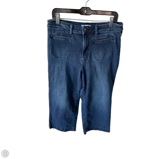 Jeans Wide Leg By Sonoma In Blue Denim, Size: 14