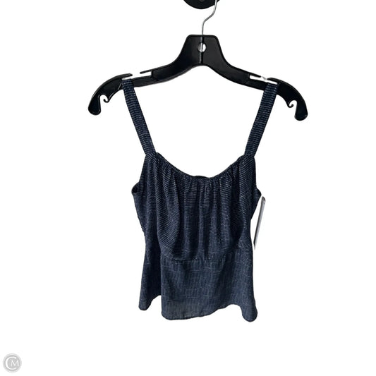 Top Sleeveless By Cabi In Blue & White, Size: M