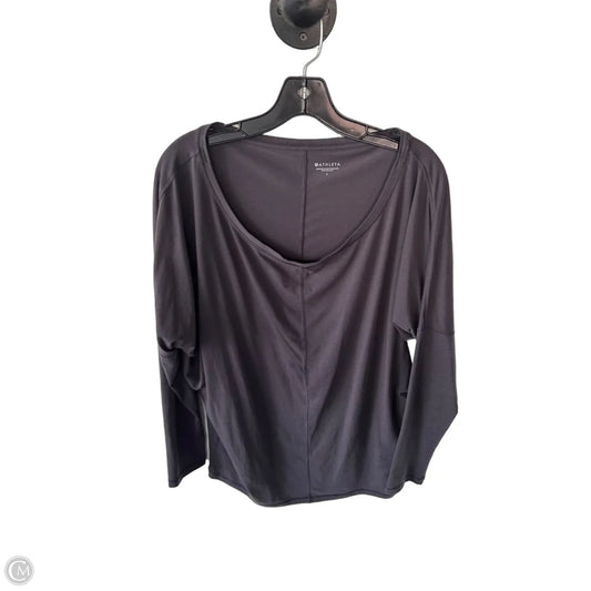 Athletic Top Long Sleeve Crewneck By Athleta In Purple, Size: L