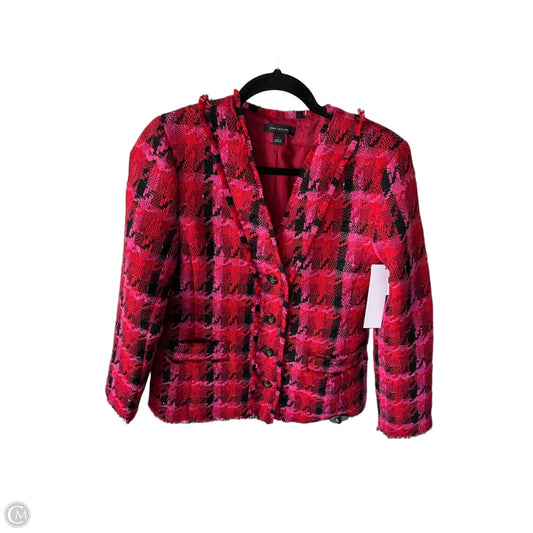 Blazer By Ann Taylor In Pink & Red, Size: S