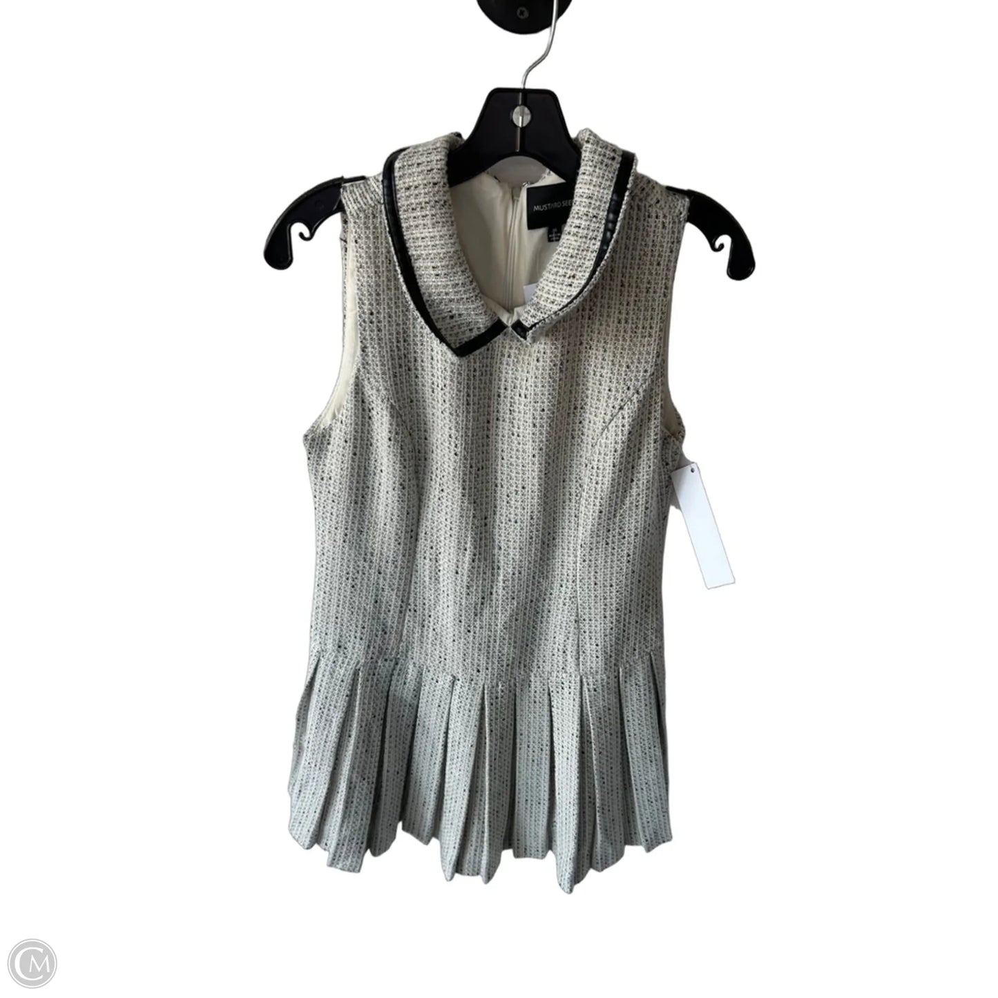 Dress Work By Mustard Seed In Grey & White, Size: M