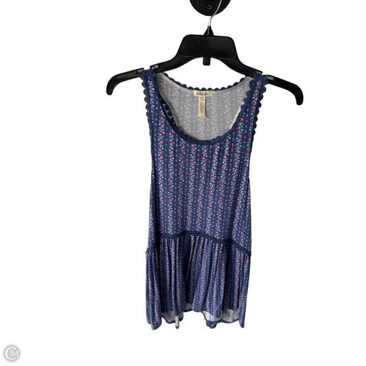 Top Sleeveless By Matilda Jane In Blue & Red & White, Size: S