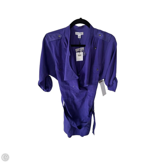 Dress Work By Calvin Klein In Purple, Size: M