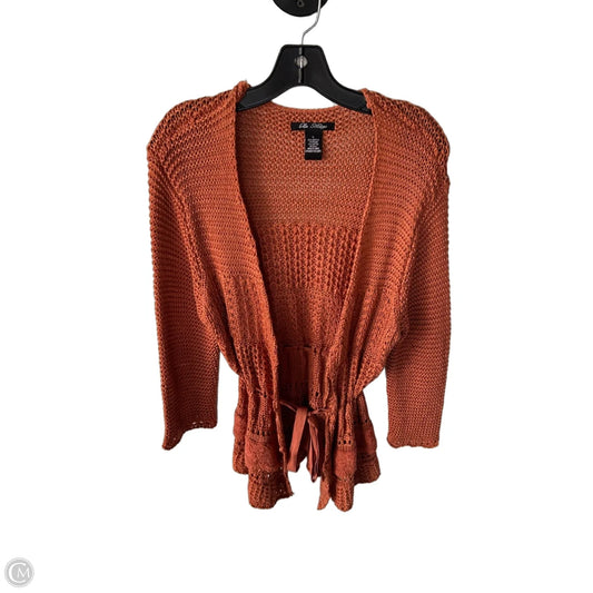 Sweater Cardigan By Clothes Mentor In Orange, Size: L