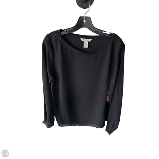 Top Long Sleeve By White House Black Market In Black, Size: M