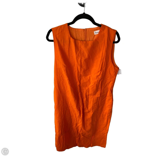 Dress Casual Midi By Clothes Mentor In Orange, Size: Xl
