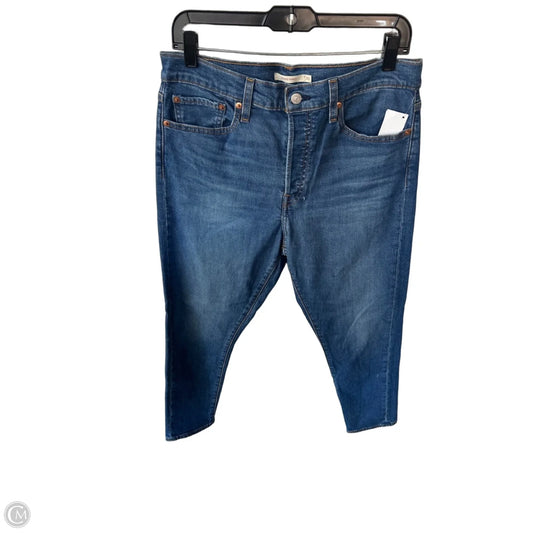 Jeans Skinny By Levis In Blue Denim, Size: 12
