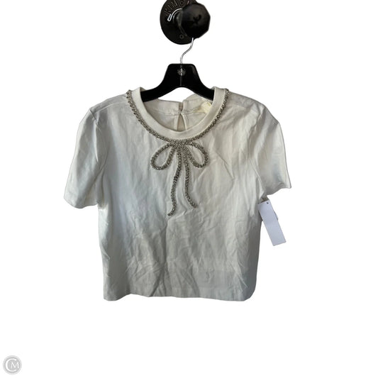 Top Short Sleeve By Maeve In White, Size: S