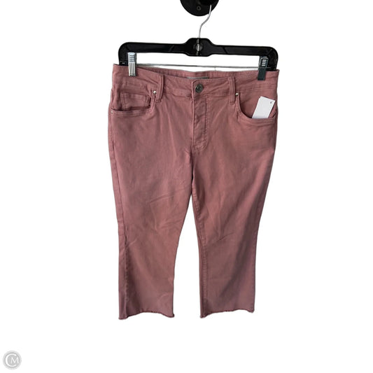 Jeans Flared By Kut In Pink Denim, Size: 6p