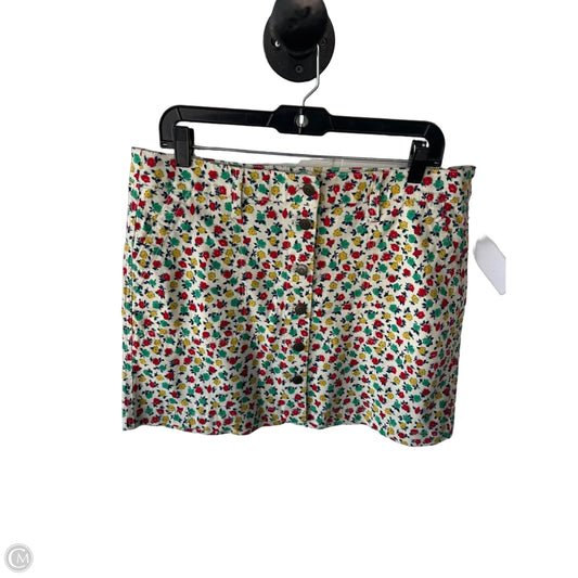 Skirt Mini & Short By J. Crew In Cream & Green, Size: 10