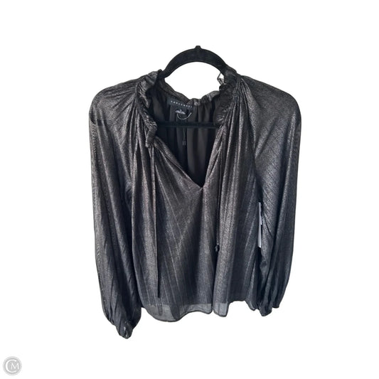 Top Long Sleeve By Sanctuary In Black & Silver, Size: S
