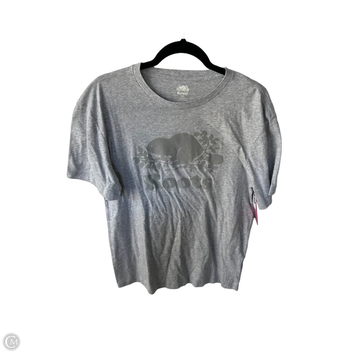 Top Short Sleeve By Roots In Grey, Size: S