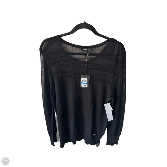 Sweater By Dkny In Black, Size: Xl