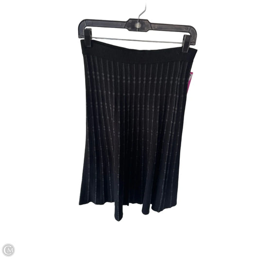 Skirt Midi By Max Studio In Black & Grey, Size: M