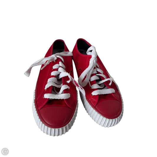 Shoes Sneakers By Clothes Mentor In Red & White, Size: 10