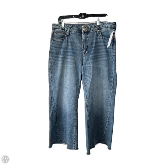 Jeans Wide Leg By Kut In Blue Denim, Size: 12