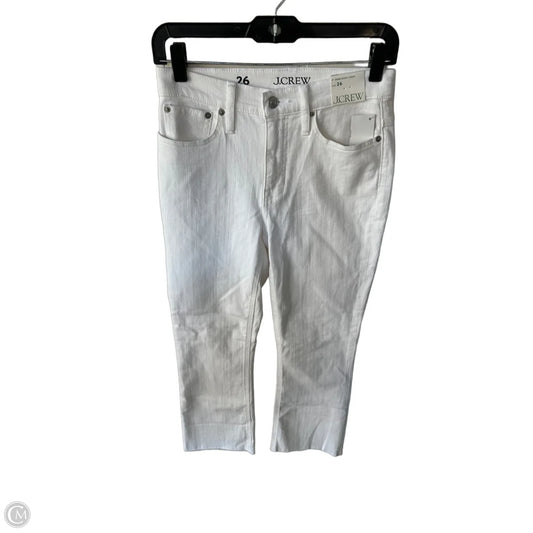 Jeans Boot Cut By J. Crew In White Denim, Size: 2