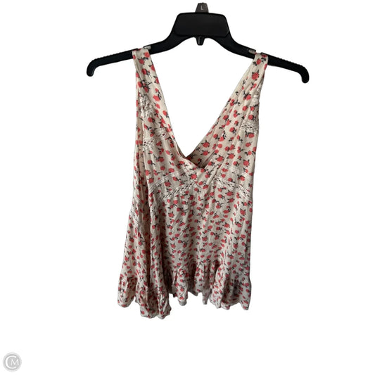 Tunic Sleeveless By Free People In Orange & Tan, Size: M