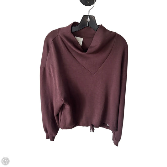 Sweatshirt Collar By Varley In Brown, Size: M