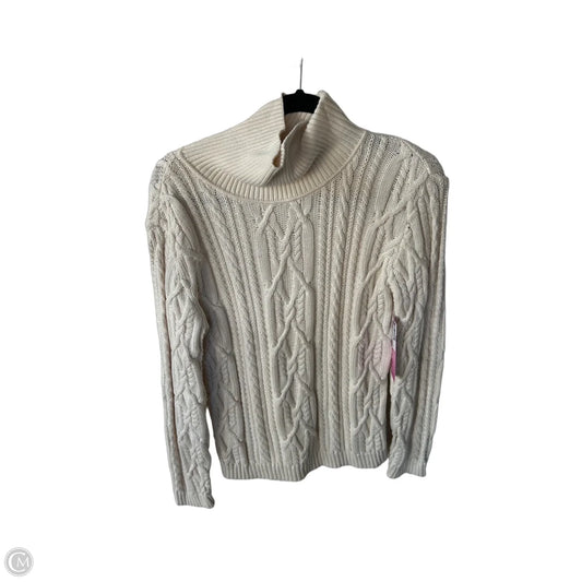 Sweater By Clothes Mentor In Cream, Size: L