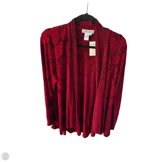 Cardigan By Coldwater Creek In Red, Size: M