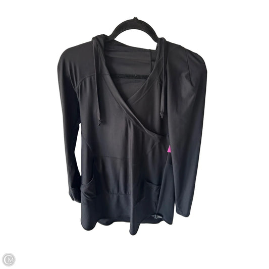 Athletic Top Long Sleeve Hoodie By Athleta In Black, Size: S