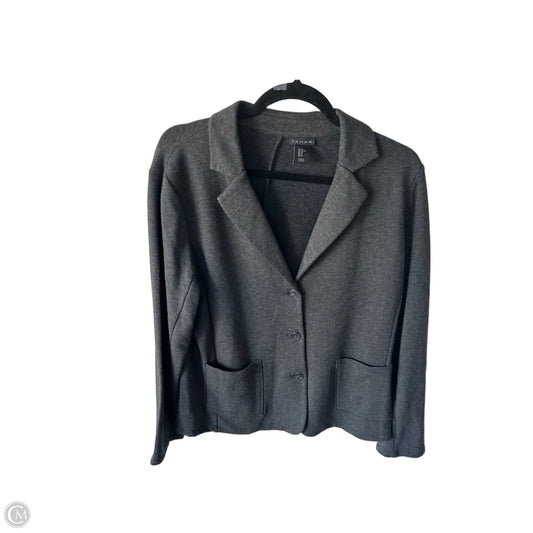 Blazer By Tahari In Grey, Size: Xl
