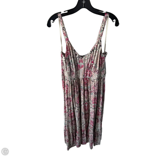 Dress Casual Midi By Torrid In Pink & Tan, Size: 1x