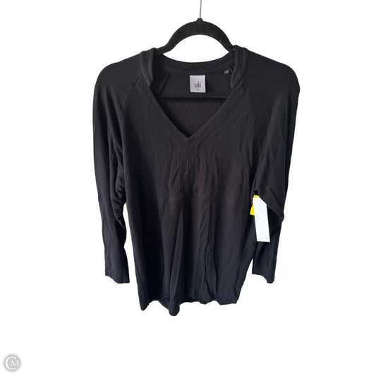 Tunic Long Sleeve By Cabi In Black, Size: M