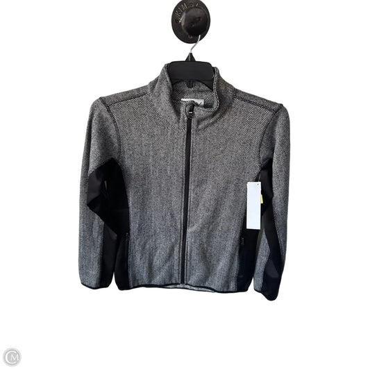 Athletic Jacket By Marc New York In Black & Grey, Size: M