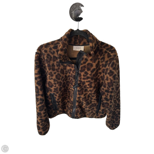 Jacket Designer By Ayr In Animal Print, Size: Xs