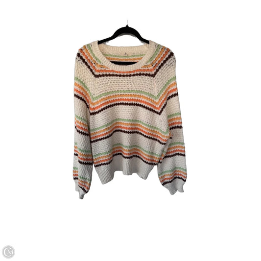 Sweater By Rip Curl In Brown & White, Size: L