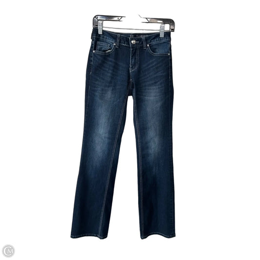 Jeans Boot Cut By New York And Co In Blue Denim, Size: 0