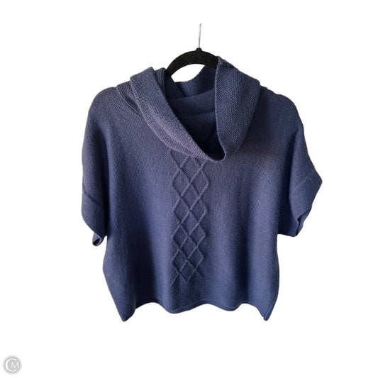 Sweater Short Sleeve By Coldwater Creek In Blue, Size: L
