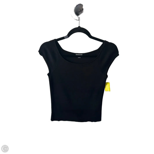 Sweater Short Sleeve By Ann Taylor In Black, Size: S