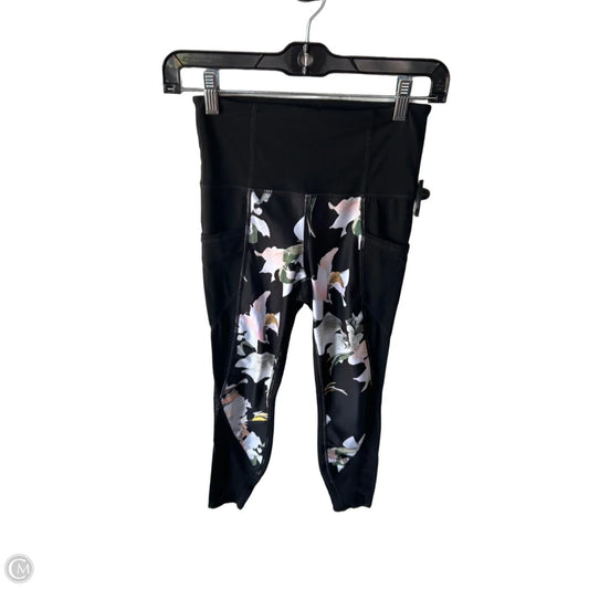 Athletic Leggings By Athleta In Black & Pink, Size: Xs