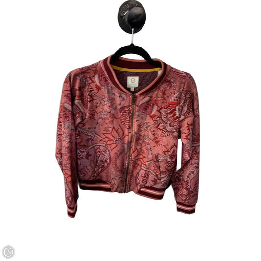 Jacket Shirt By Cma In Pink & Red, Size: S