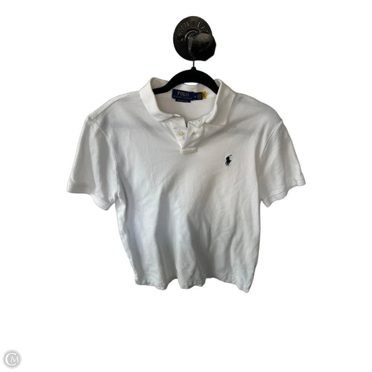 Top Short Sleeve By Polo Ralph Lauren In White, Size: M