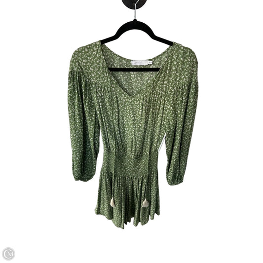 Dress Casual Short By All In Favor In Green & White, Size: Xs