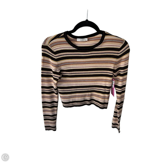 Top Long Sleeve By Alc In Black & Tan, Size: S