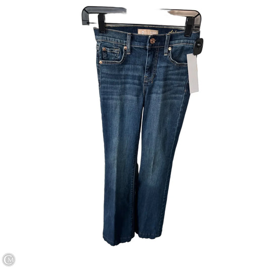 Jeans Flared By 7 For All Mankind In Blue Denim, Size: 0