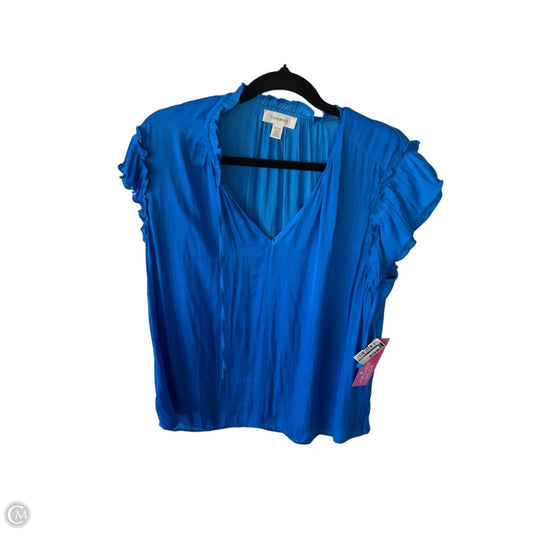Top Short Sleeve By Tamara H In Blue, Size: Xl
