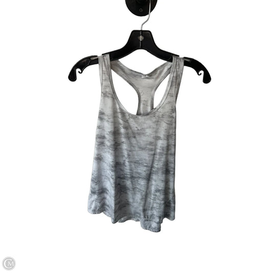 Athletic Tank Top By Xersion In Grey & White, Size: M
