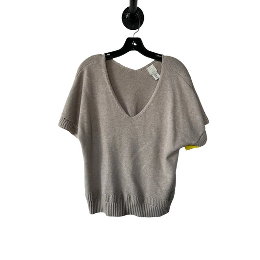 Sweater Short Sleeve By J By Joie In Tan, Size: M