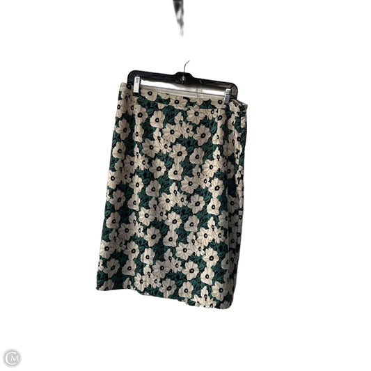 Skirt Midi By Who What Wear In Green & Tan, Size: 14