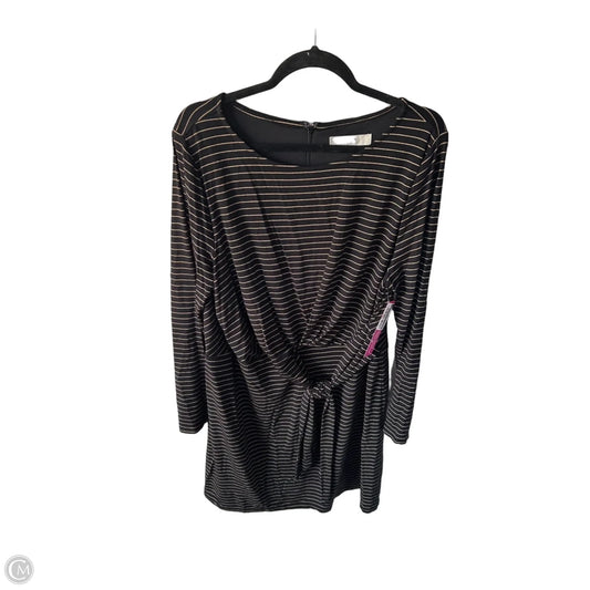 Dress Casual Short By Loft In Black & Gold, Size: Xl